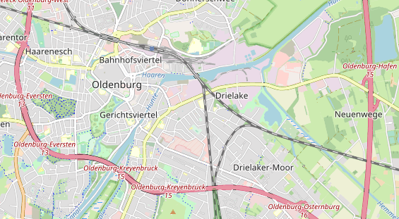 Bicycle workshop on map