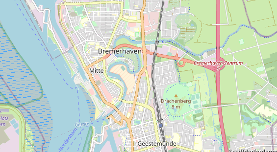 Bicycle workshop on map