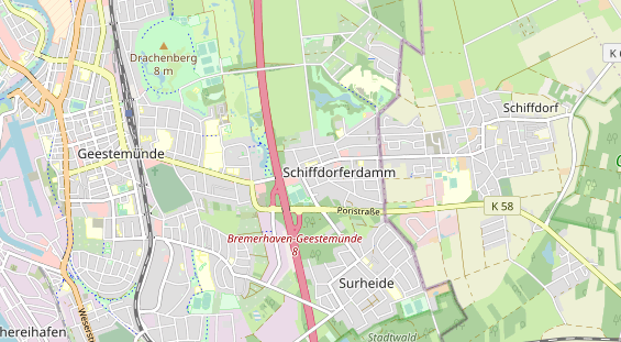 Fahrradwerkstatt auf Karte