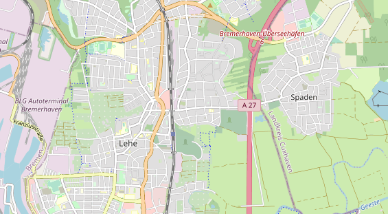 Bicycle workshop on map