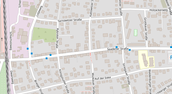 Fahrradwerkstatt auf Satellitenbild