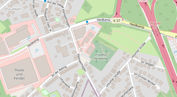 Fahrradwerkstatt auf Satellitenbild