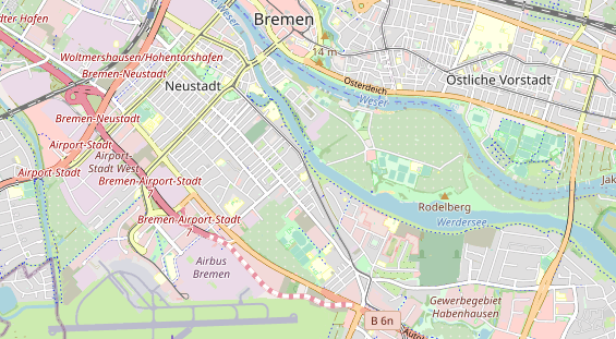 Fahrradwerkstatt auf Karte