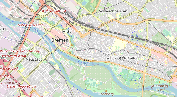 Fahrradwerkstatt auf Karte