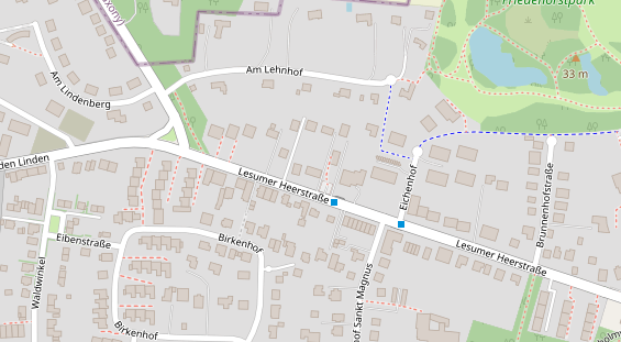 Fahrradwerkstatt auf Satellitenbild