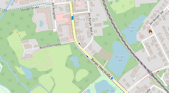 Fahrradwerkstatt auf Satellitenbild