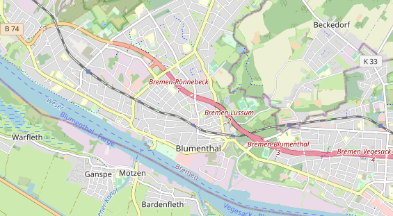 Bicycle workshop on map
