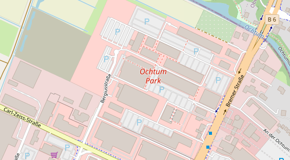 Fahrradwerkstatt auf Satellitenbild