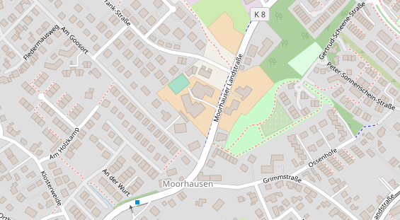 Fahrradwerkstatt auf Satellitenbild