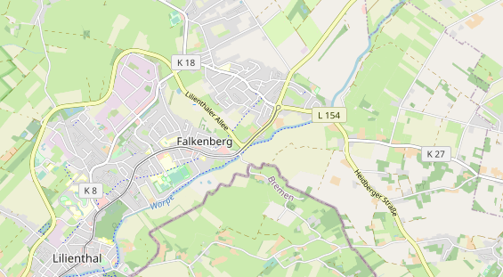 Bicycle workshop on map