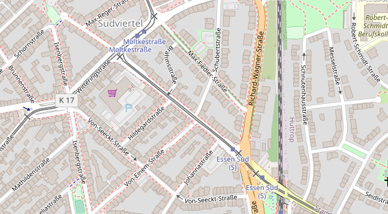 Fahrradwerkstatt auf Satellitenbild