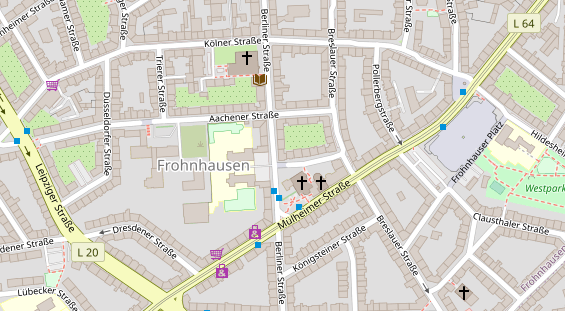 Fahrradwerkstatt auf Satellitenbild