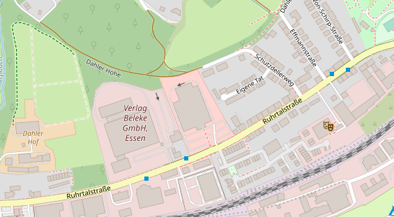 Fahrradwerkstatt auf Satellitenbild