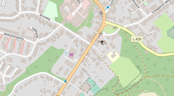 Fahrradwerkstatt auf Satellitenbild