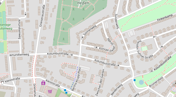 Fahrradwerkstatt auf Satellitenbild