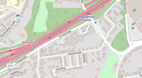 Fahrradwerkstatt auf Satellitenbild
