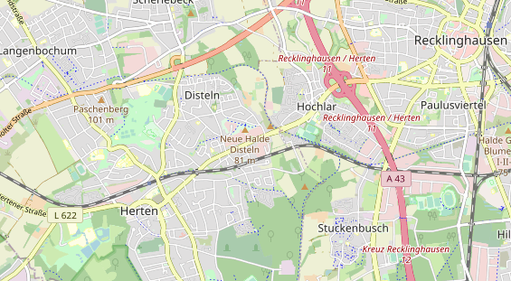 Bicycle workshop on map