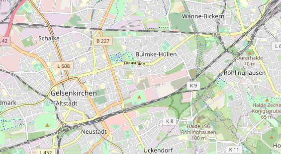 Bicycle workshop on map