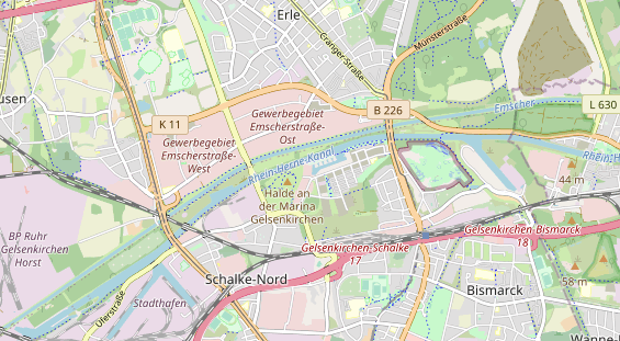 Bicycle workshop on map