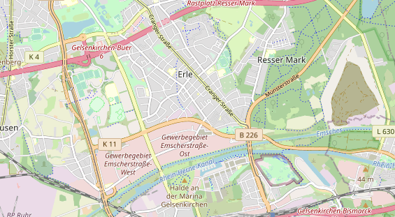Fahrradwerkstatt auf Karte
