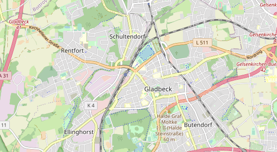 Bicycle workshop on map