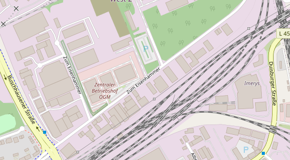 Fahrradwerkstatt auf Satellitenbild