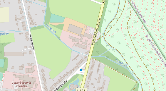 Fahrradwerkstatt auf Satellitenbild