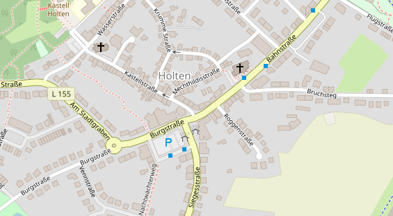 Fahrradwerkstatt auf Satellitenbild