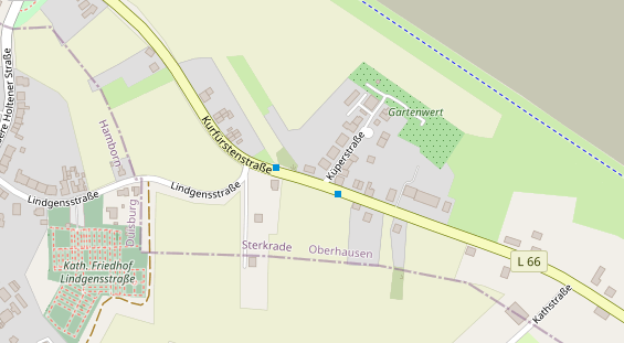 Fahrradwerkstatt auf Satellitenbild