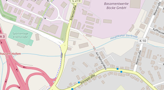 Fahrradwerkstatt auf Satellitenbild