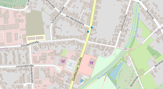 Fahrradwerkstatt auf Satellitenbild