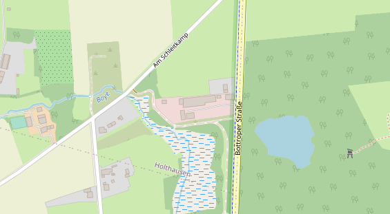 Fahrradwerkstatt auf Satellitenbild