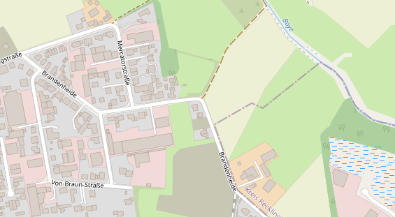 Fahrradwerkstatt auf Satellitenbild