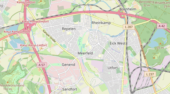 Bicycle workshop on map