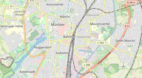 Bicycle workshop on map