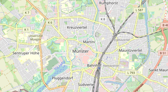 Bicycle workshop on map