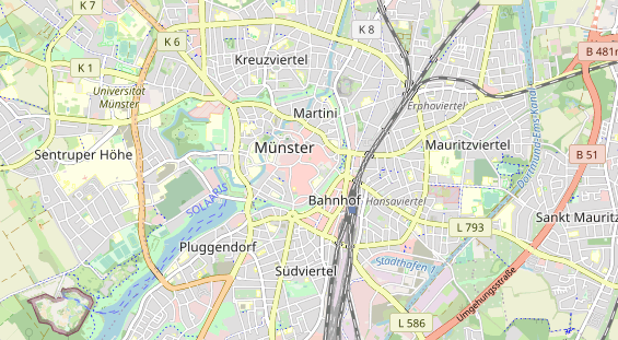 Bicycle workshop on map