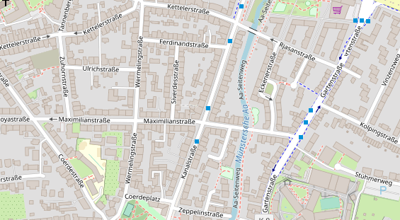 Fahrradwerkstatt auf Satellitenbild