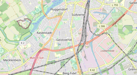 Bicycle workshop on map