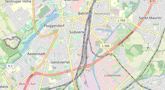 Bicycle workshop on map