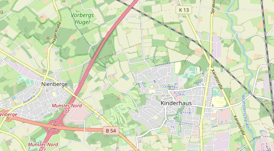 Bicycle workshop on map