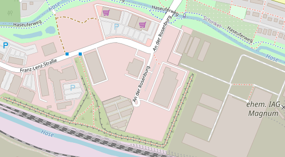 Fahrradwerkstatt auf Satellitenbild