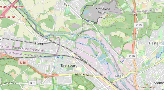 Bicycle workshop on map