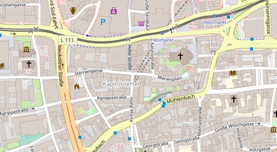 Fahrradwerkstatt auf Satellitenbild