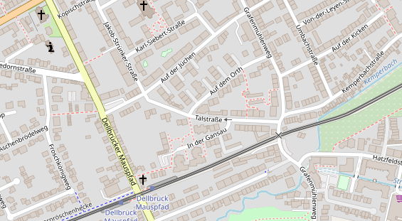 Fahrradwerkstatt auf Satellitenbild
