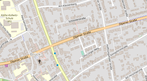 Fahrradwerkstatt auf Satellitenbild