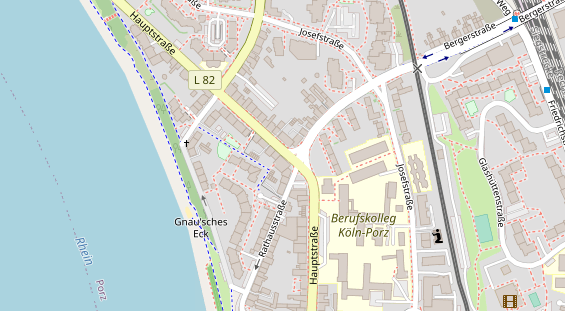 Fahrradwerkstatt auf Satellitenbild