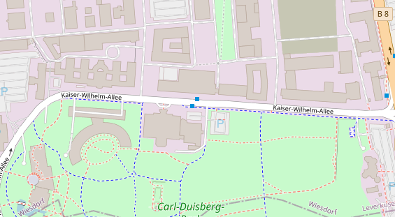 Fahrradwerkstatt auf Satellitenbild
