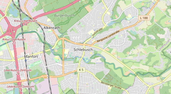 Bicycle workshop on map