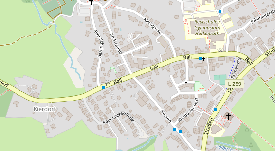 Fahrradwerkstatt auf Satellitenbild